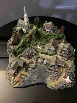 Danbury Mint Fisherman's Cove By Colin Gough NIB with COA