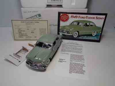DANBURY MINT RARE1949 FORD TUDOR SEDAN SEA MIST GREEN BNIB W/DOCS&BRO RASH FREE