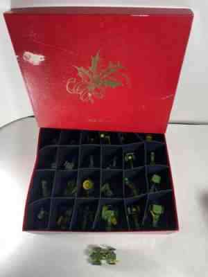 25 John Deere Tractor Christmas Ornaments By The Danbury Mint w/ Box Lot Set