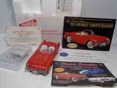 DANBURY MINT 50th ANN. 1955 CHEVROLET CORVETTE LE #292 W/DOCS & BROS. BNIB