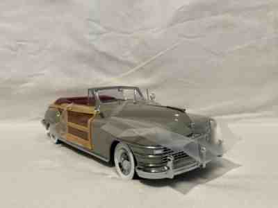 Danbury Mint 1:24 DOVE GRAY 1948 CHRYSLER TOWN & COUNTRY CONVERTIBLE
