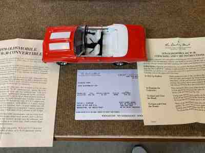 Danbury Mint 1:24 1970 Oldsmobile 442 W-30 Convertible W/ Orig. Info.