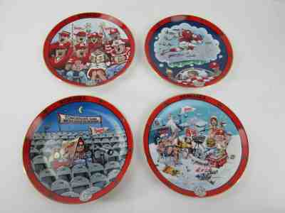 Lot of 4 Nebraska Cornhuskers DANBURY MINT Collectors Plate Ultimate Fan 