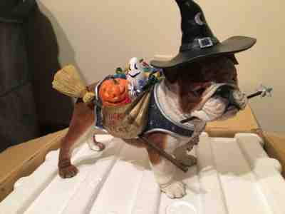 Danbury Mint Halloween Bulldog - Trick or Treat - Retired