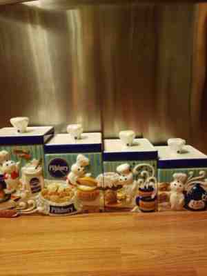 Pillsbury Doughboy Poppin'Fresh DanburyMint Canister Set 2000