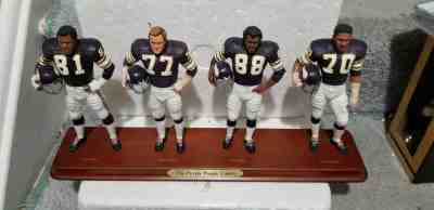 Danbury Mint NFL Minnesota Vikings Purple People Eaters Figurine Set RARE Page