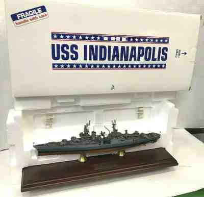 DANBURY MINT USS INDIANAPOLIS CL/CA-35 WWII HEAVY CRUISER NICE IN BOX FREE SHIP 
