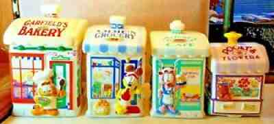 Garfield Cat Canister Collection The Danbury Mint Jim Davis Odie Arlene Pooky