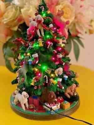 Danbury Mint Poodle Light-Up Christmas Tree Collectible â?? VERY RARE!!