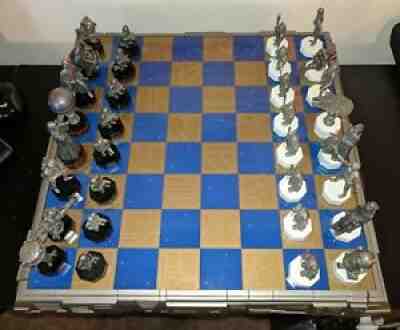 STAR WARS DANBURY MINT CHESS SET 1993 Board, Pieces, original shipping box