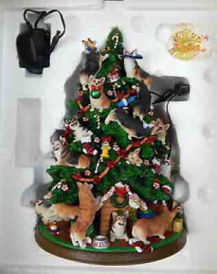 Rare Danbury Mint The Welsh Corgi Dog Christmas Tree