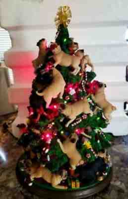 Danbury Mint Pug Christmas Tree