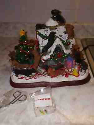 Danbury Mint Dachshund Christmas Doghouse Rare