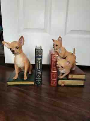 Bookends vintage Chihuahua Danbury Mint