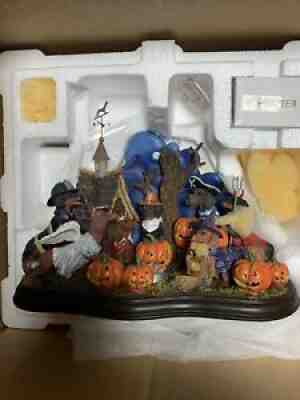 Rare DANBURY MINT DACHSHUND Halloween WITH LIGHTS New CONDITION RETIRED