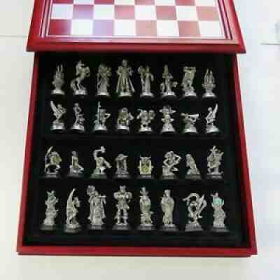 Danbury Mint Fantasy of the Crystal Chess Set Gift Pewter Collectible Ñ Ð°Ñ Ð¼Ð°Ñ Ñ 