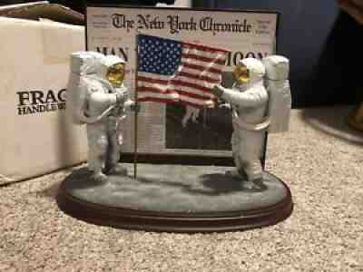 RARE DANBURY MINT NASA MODEL MEN WALK ON MOON APOLLO 11 ONE SMALL STEP FOR MAN