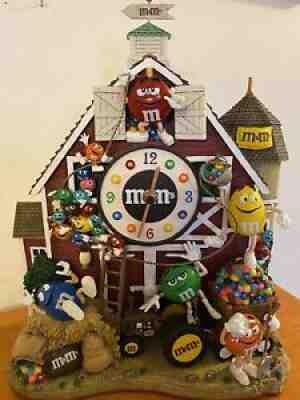 RARE !!!! m&mâ??s Farm Clock Danbury Mint