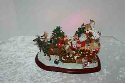 Danbury Mint Sheltie Christmas Sleigh Shetland Sheepdog Dog Rare