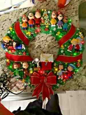 Rare Danbury Mint â??The Peanuts Christmas Wreathâ?