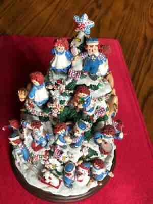 The Raggedy Ann & Andy Christmas Tree, Lighted, NIB, The Danbury Mint