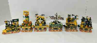 Rare Danbury Mint Green Bay Packers Haunted Halloween Express Lighted Train