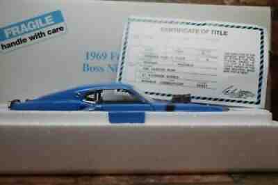 DANBURY MINT 1/24 SCALE 1969 FORD MUSTANG BOSS NINE PRO STREET IN BOX WITH TITLE