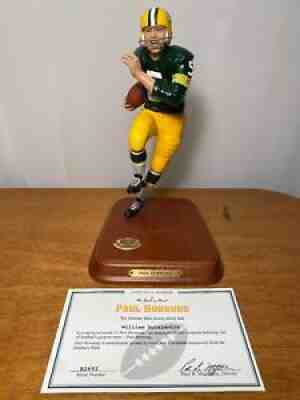 Rare Paul Hornung Green Bay Packers Danbury Mint Figurine w/cert statue figure
