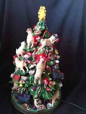 Danbury Mint Pug Christmas Tree - Read