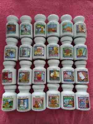 Garfield spice jars by danbury mint- 24 mint condition