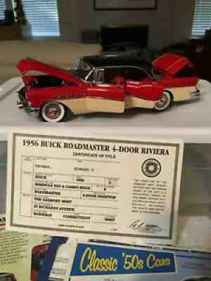 Danbury Mint 1:24 Scale 1956 Buick Roadmaster 4 Door Riviera All Paperwork