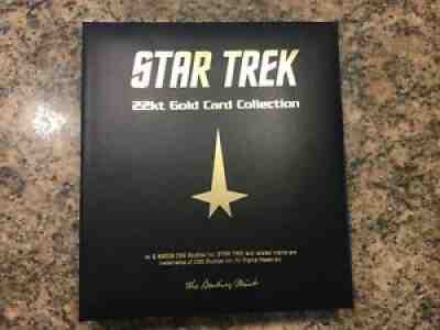 2009 Star Trek 22kt Gold Card Collection by DANBURY MINT 60 GOLD CARDS in Binder