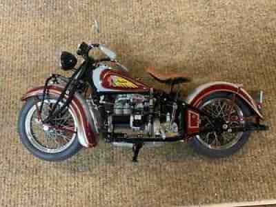 Danbury Mint 1:10Â  1938 Indian Four Motorcycle &Â  W/Orig. Paperwork