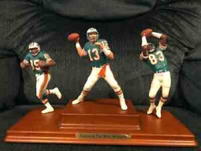 Dan Marino, Mark Clayton, Mark Duper Danbury Mint Figure, mint
