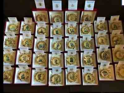 The Hummel Gold Christmas Ornament Collection Set of 36 Box Set-Danbury Mint