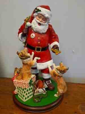 Danbury Mint Santa's Little Shelties Figurine / Shetland Sheepdog