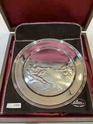 The Danbury Mint 1974 Currier & Ives Sterling Silver Plate Creation of Adam