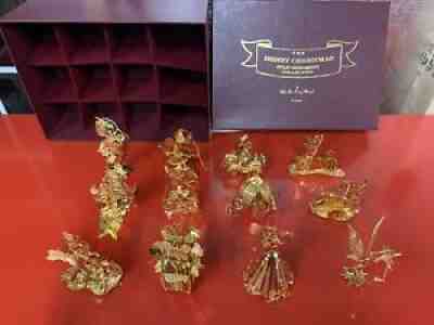 Danbury Mint The DISNEY Christmas Gold Ornament Collection Complete 12 Pc