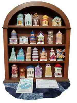 Danbury Mint Spices of the World -Complete Set of 24 w/Display Rack (NEVER USED)