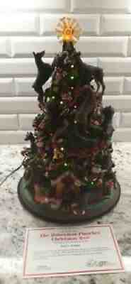 Danbury Mint Doberman Pinscher Lighted Christmas Tree