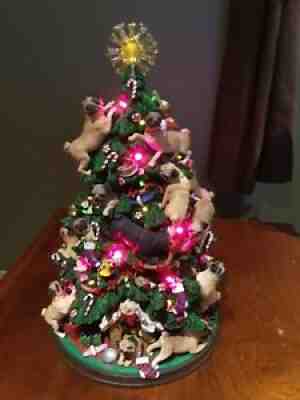 Danbury Mint Pug Christmas Tree