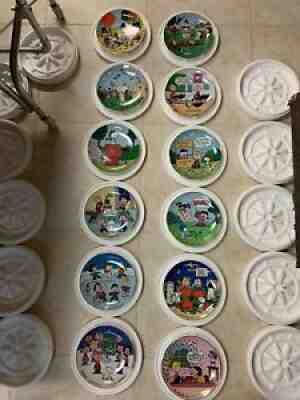 Peanuts Magical Moments & Danbury Mint Plates (complete set of 12 plates)