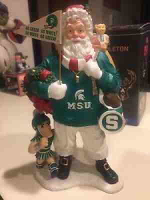 Michigan State University Danbury Mint Santa
