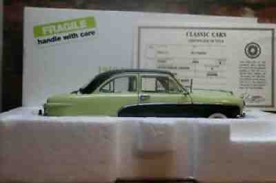 DANBURY MINT 1/24 SCALE 1950 FORD CRESTLINER COUPE GREEN RARE IN BOX WITH TITLE