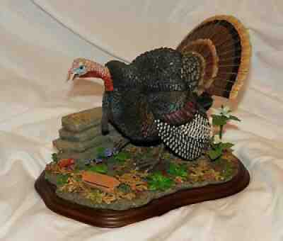 Danbury Mint PRIZE GOBBLER Turkey Figurine Jeff Rechin