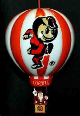 DANBURY MINT ~ OHIO STATE BUCKEYES ~ 2003 VICTORY BALLOON CHRISTMAS ORNAMENT