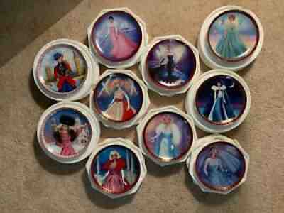 Retired Barbie Danbury Mint Plates 1990-1992-10 Limited Ed 23 kt Gold Trimmed