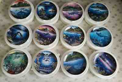 Danbury Mint Underwater Paradise Limited Edition Plates Series Set of 12