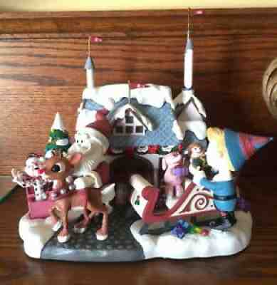Danbury Mint Rudolph The Red-Nosed Reindeer Lighted Sculpture. New In Box!