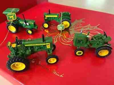 John Deere Tractor Christmas Ornaments Danbury Mint original Box Lot 24 Set